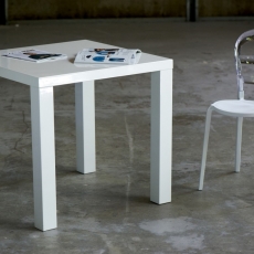 Jedálenský stôl Laura, 80 cm, biela - 3