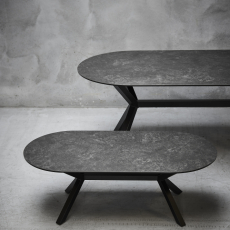 Jedálenský stôl Laxey, 180 cm, čierna - 5