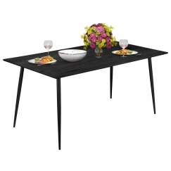 Jedálenský stôl Lion, 120 cm, čierna