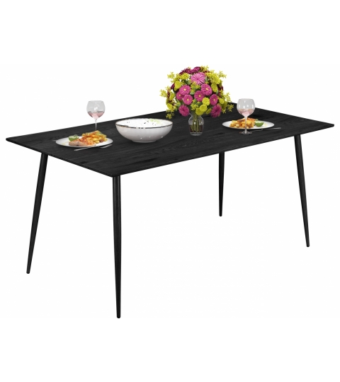 Jedálenský stôl Lion, 120 cm, čierna