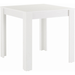Jedálenský stôl Lora I., 80 cm, biela