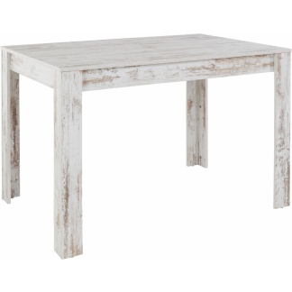 Jedálenský stôl Lora II., 120 cm, biela