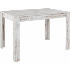 Jedálenský stôl Lora II., 120 cm, biela