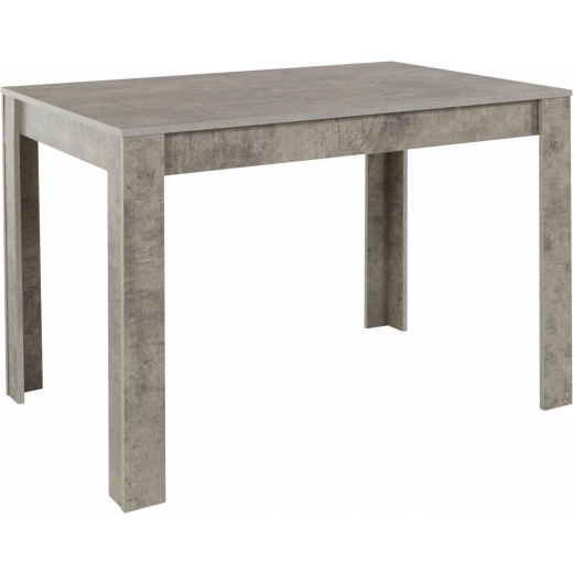 Jedálenský stôl Lora II., 120 cm, pohľadový betón - 1