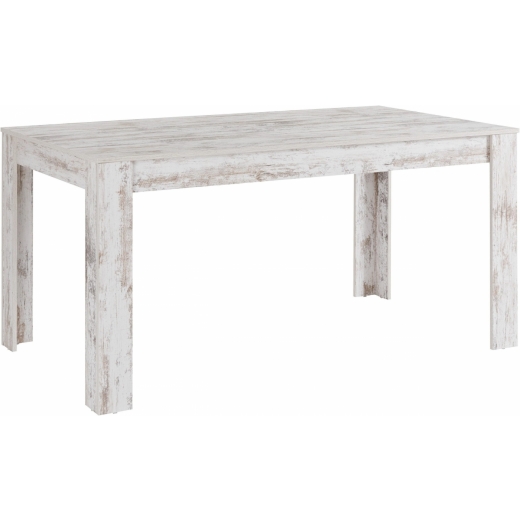 Jedálenský stôl Lora II., 160 cm, biela - 1
