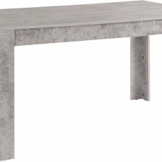 Jedálenský stôl Lora II., 160 cm, pohľadový betón - 1