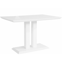 Jedálenský stôl Malin, 120 cm, biela