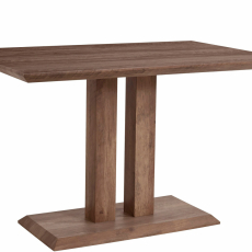 Jedálenský stôl Malin, 120 cm, hnedá - 1
