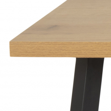 Jedálenský stôl Mallow, 190 cm, dub / čierna - 3