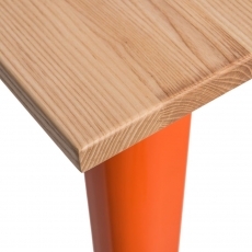Jedálenský stôl Mason 76 cm, svetlé drevo - 9