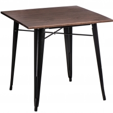 Jedálenský stôl Mason 76 cm, tmavé drevo - 8