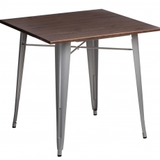Jedálenský stôl Mason 76 cm, tmavé drevo - 3
