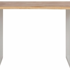 Jedálenský stôl Melina, 140 cm, masívny agát/biela - 3
