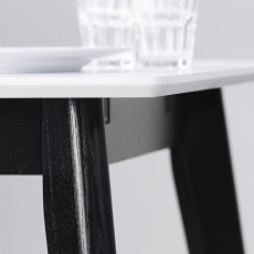 Jedálenský stôl Milenium, 160 cm, biela/čierna - 4