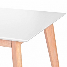 Jedálenský stôl Milenium, 200 cm, biela/dub - 2