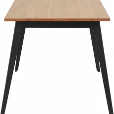 Jedálenský stôl Milt, 120 cm, borovica/čierna - 3