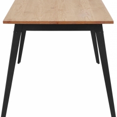 Jedálenský stôl Milt, 160 cm, borovica/čierna - 3