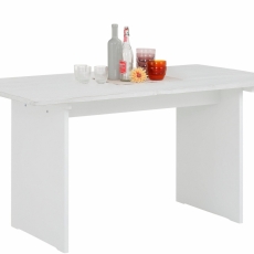 Jedálenský stôl Morgen, 140 cm, biela - 4