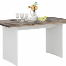 Jedálenský stôl Morgen, 140 cm, hnedá - 4