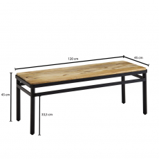 Jedálenský stôl Nemo, 120 cm, prírodné drevo - 4