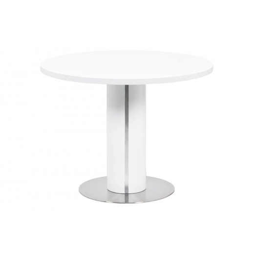 Jedálenský stôl Newark, 100 cm, biela - 1