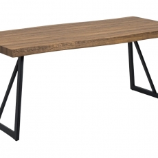 Jedálenský stôl Nikola, 180 cm, dub/čierna - 1
