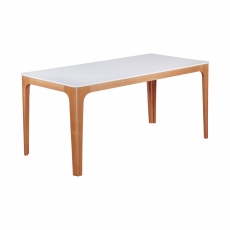 Jedálenský stôl Nora, 160 cm, jaseň/biela - 4