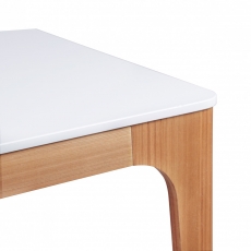 Jedálenský stôl Nora, 160 cm, jaseň/biela - 6