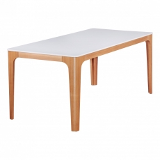 Jedálenský stôl Nora, 180 cm, jaseň/biela - 4