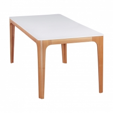 Jedálenský stôl Nora, 180 cm, jaseň/biela - 6