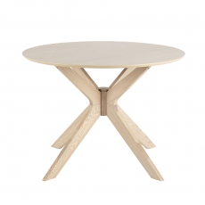 Jedálenský stôl okrúhly Eden, 105 cm, dub - 1