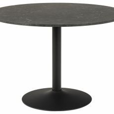 Jedálenský stôl okrúhly Ibiza, 110 cm, čierna - 1