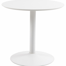 Jedálenský stôl okrúhly Ibiza, 80 cm, biela - 1