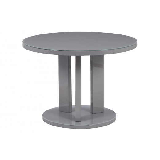 Jedálenský stôl okrúhly Judita, 108 cm, sivá - 1