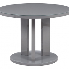 Jedálenský stôl okrúhly Judita, 108 cm, sivá - 1
