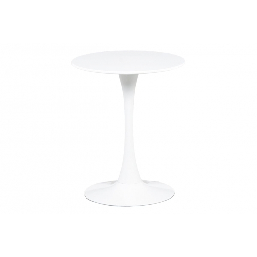 Jedálenský stôl okrúhly Klaudia, 60 cm, biela - 1