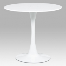 Jedálenský stôl okrúhly Klaudia, 80 cm, biela - 2