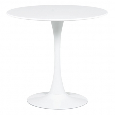 Jedálenský stôl okrúhly Klaudia, 80 cm, biela - 1