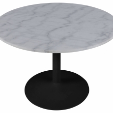 Jedálenský stôl okrúhly Tarifa, 110 cm, mramor - 1