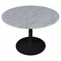 Jedálenský stôl okrúhly Tarifa, 110 cm, mramor