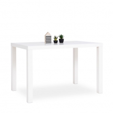 Jedálenský stôl Priscilla, 120 cm, biela lesk - 2
