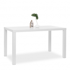 Jedálenský stôl Priscilla, 140 cm, biela lesk - 2