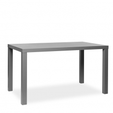 Jedálenský stôl Priscilla, 140 cm, sivá lesk - 4