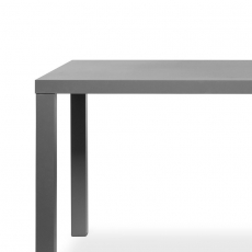 Jedálenský stôl Priscilla, 140 cm, sivá lesk - 6