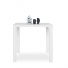 Jedálenský stôl Priscilla, 80 cm, biela lesk - 1