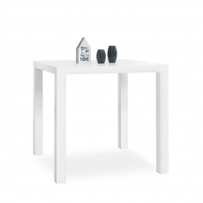 Jedálenský stôl Priscilla, 80 cm, biela lesk - 2