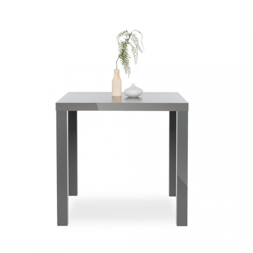 Jedálenský stôl Priscilla, 80 cm, sivá lesk - 1