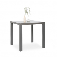 Jedálenský stôl Priscilla, 80 cm, sivá lesk - 2
