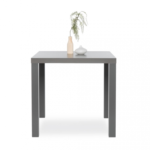 Jedálenský stôl Priscilla, 80 cm, sivá mat - 1