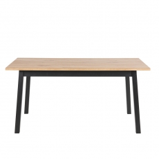Jedálenský stôl Rachel, 160 cm, čierna/dub - 2